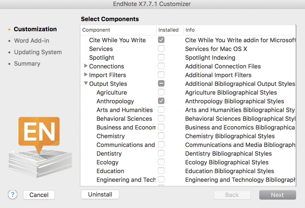 Format References with Endnote | Sengi