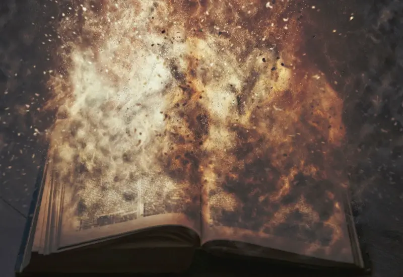 A book on fire